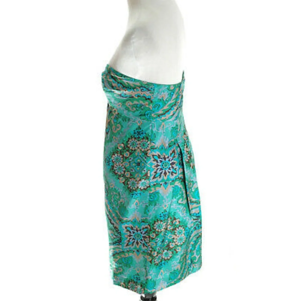 J. Crew Collection Casbah Silk Strapless Dress Sz 2